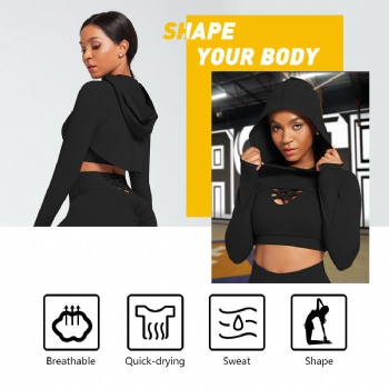 Ropa Athleisure Fitness Clothing Women Gym Clothes Sport Hoodie Yoga Suit Butt Lift Women Long Sleeve 3 Piece Yoga Set