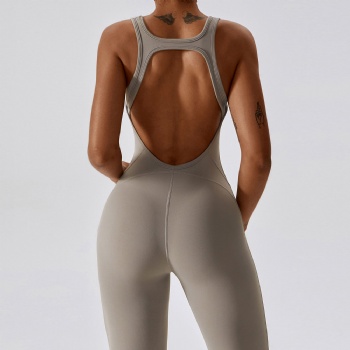 Seamless Running Sports Suits Jumpsuit Yoga Sleeveless Spandex Gym Fitness Wear Casual One Piece Jumpsuits Women