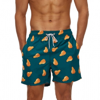 Custom Logo Quick Dry Mens Swim Shorts Trunks with Mesh Lining Funny Board Shorts Sublimated Printing Beach Shorts Adult