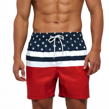 Custom Logo Quick Dry Mens Swim Shorts Trunks with Mesh Lining Funny Board Shorts Sublimated Printing Beach Shorts Adult