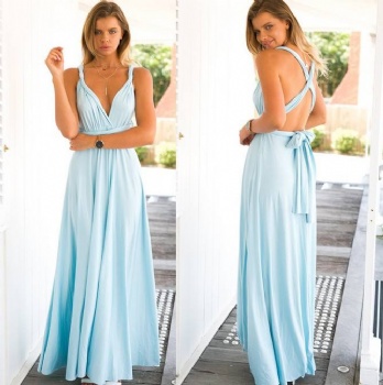 Convertible Wrap bridesmaid Dresses Multi Way Party Long Wedding Plus Size Maternity Dress